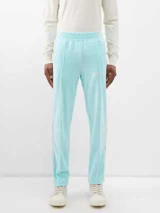 Logo-embroidered Chenille Track Pants