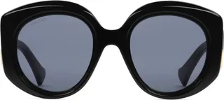 Oversized Round-Frame Sunglasses