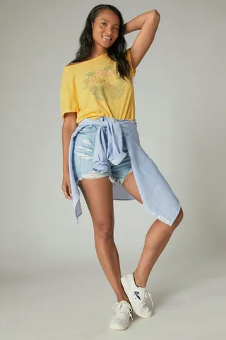 Lucky Surf Hit Crop Tee
