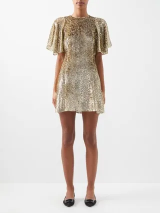 The Mini Midnight Tremors Devoré Mini Dress