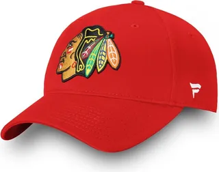 Men's Red Chicago Blackhawks Core Adjustable Hat
