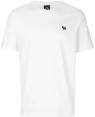 embroidered logo patch T-shirt