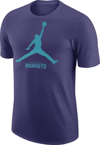 Men's Charlotte Hornets Essential Jordan NBA T-Shirt in Purple