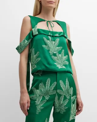 Adonis Jacquard Sleeveless Top