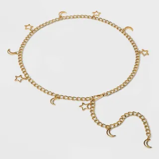 Women's Celestial Chain Belt - Wild Fable™ Gold L