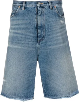 Washed Jeans Bermuda