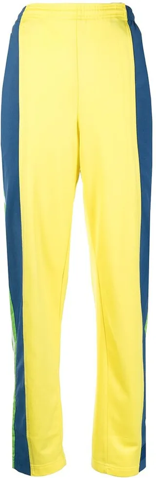 Colour-Block Straight-Leg Trousers