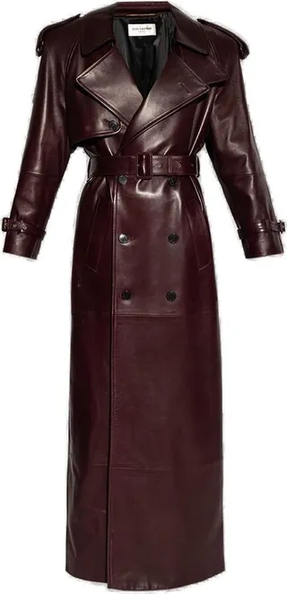 Saint Laurent Belted Waist Trench Coat