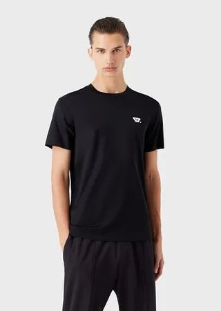 Tencel-blend jersey T-shirt with Emoji patch