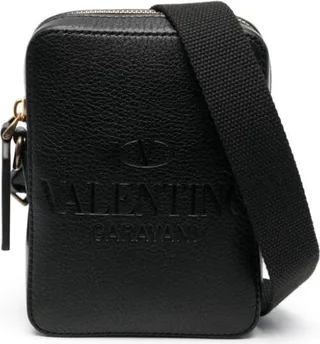 Debossed-Logo Crossbody Bag