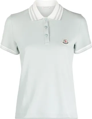 Logo-Patch Cotton Polo Shirt