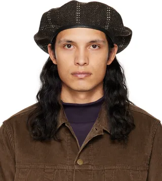 NEEDLES Brown Check Beret