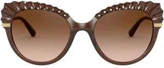 Plissé cat-eye sunglasses