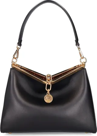 Medium Vela leather shoulder bag
