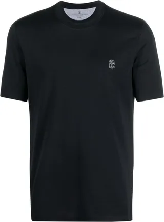 embroidered-logo cotton T-shirt