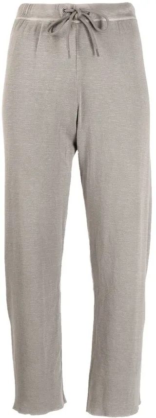 Drawstring Cropped Track Pants