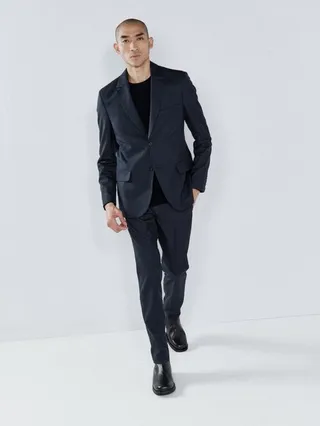 Single-breasted Wool Suit Jacket