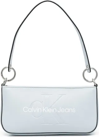 Embossed Logo Shoulder Bag