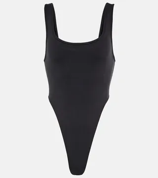 Airbrush high-leg bodysuit