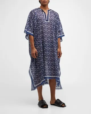 Men's Patterned Cotton Kaftan