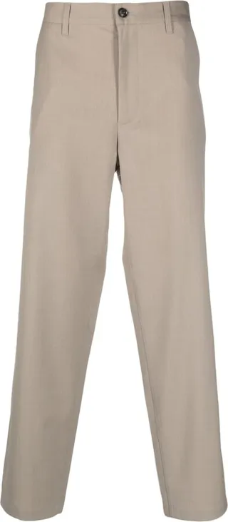 Soft straight-leg trousers