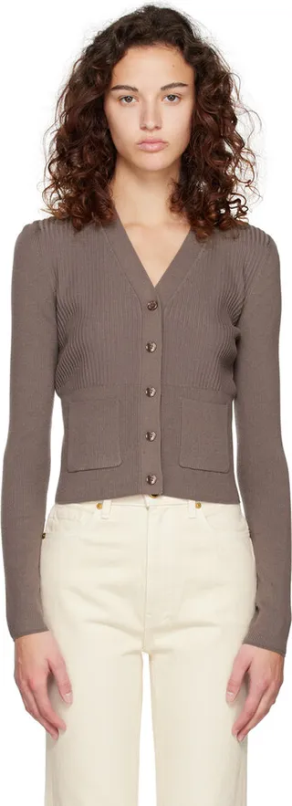 Joseph Brown Button Cardigan