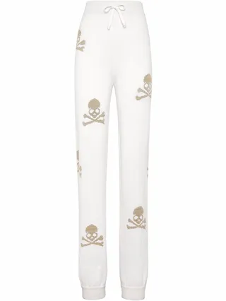 Skull-Print Track Pants