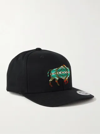Buffalo Embroidered Cotton-Twill Cap