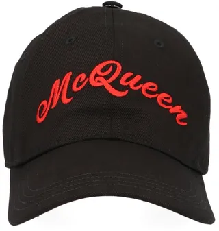 Alexander McQueen Logo Embroidered Baseball Cap