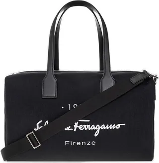 Salvatore Ferragamo Logo Printed Double Handle Holdall