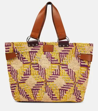 Bahiba raffia tote bag