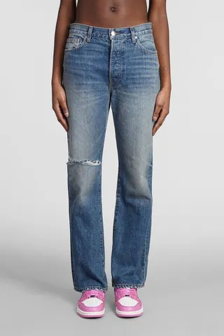Jeans In Cyan Denim
