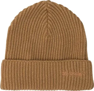 Off-White Logo Embroidered Beanie