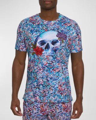 Men's Glass Skull Graphic T-Shirt