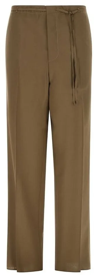 Ermenegildo Zegna Tie-Waist Straight Leg Pants