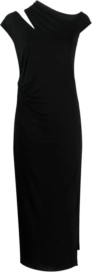 Cut-Out Sleeveless Midi Dress