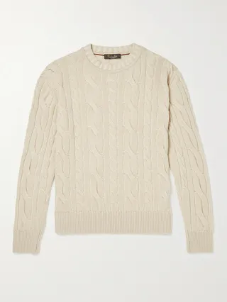 Cable-Knit Cashmere Sweater