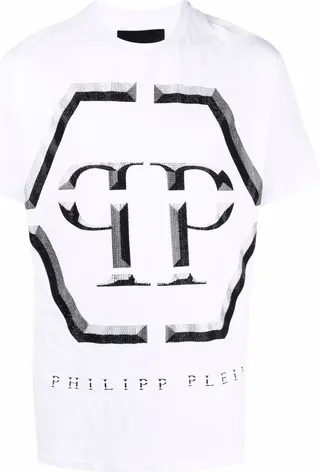embellished-logo T-shirt