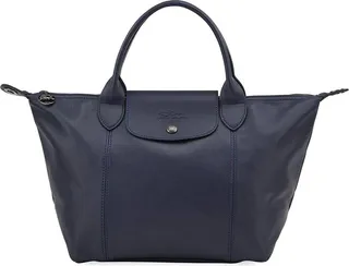 Women'S Cuir Top Handle Tote Bag in Navy