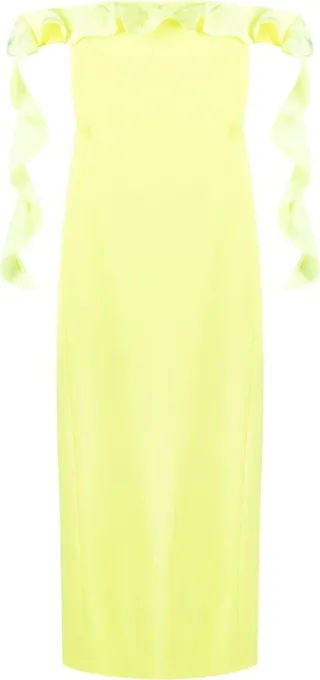 Ruffle-Detail Off-Shoulder Dress