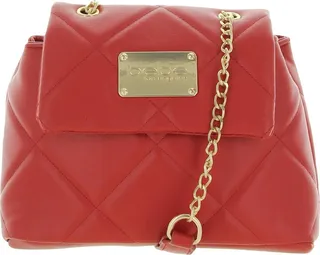City Womens Quilted Faux Leather Shoulder Handbag