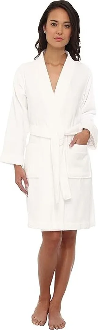 LAUREN Ralph Lauren Greenwich Woven Terry Robe (White) Women's Robe