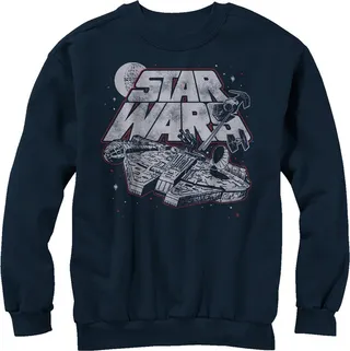 Men's Star Wars Millennium Falcon TIE Advanced Sweatshirt - Navy Blue - X Large
