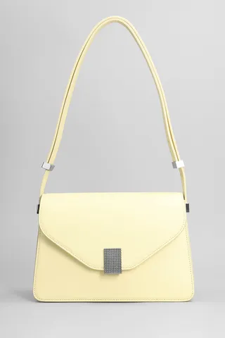 Shoulder Bag In Yellow Leather