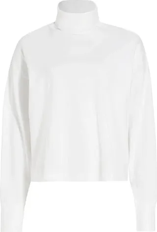 Heavy Cotton Relaxed Turtleneck Top