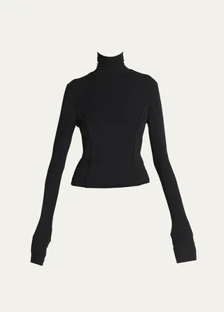 Cutout Turtleneck Top