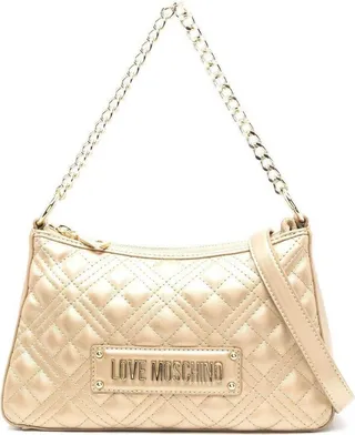Logo-plaque Quilted Shoulder Bag