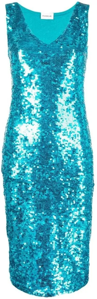 Sleeveless Sequinned Midi Dress