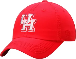 Top of the World Men's Red Houston Cougars Solid Crew Adjustable Hat