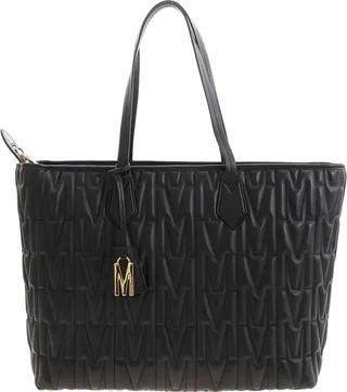 Moschino Monogram Quilted Tote Bag